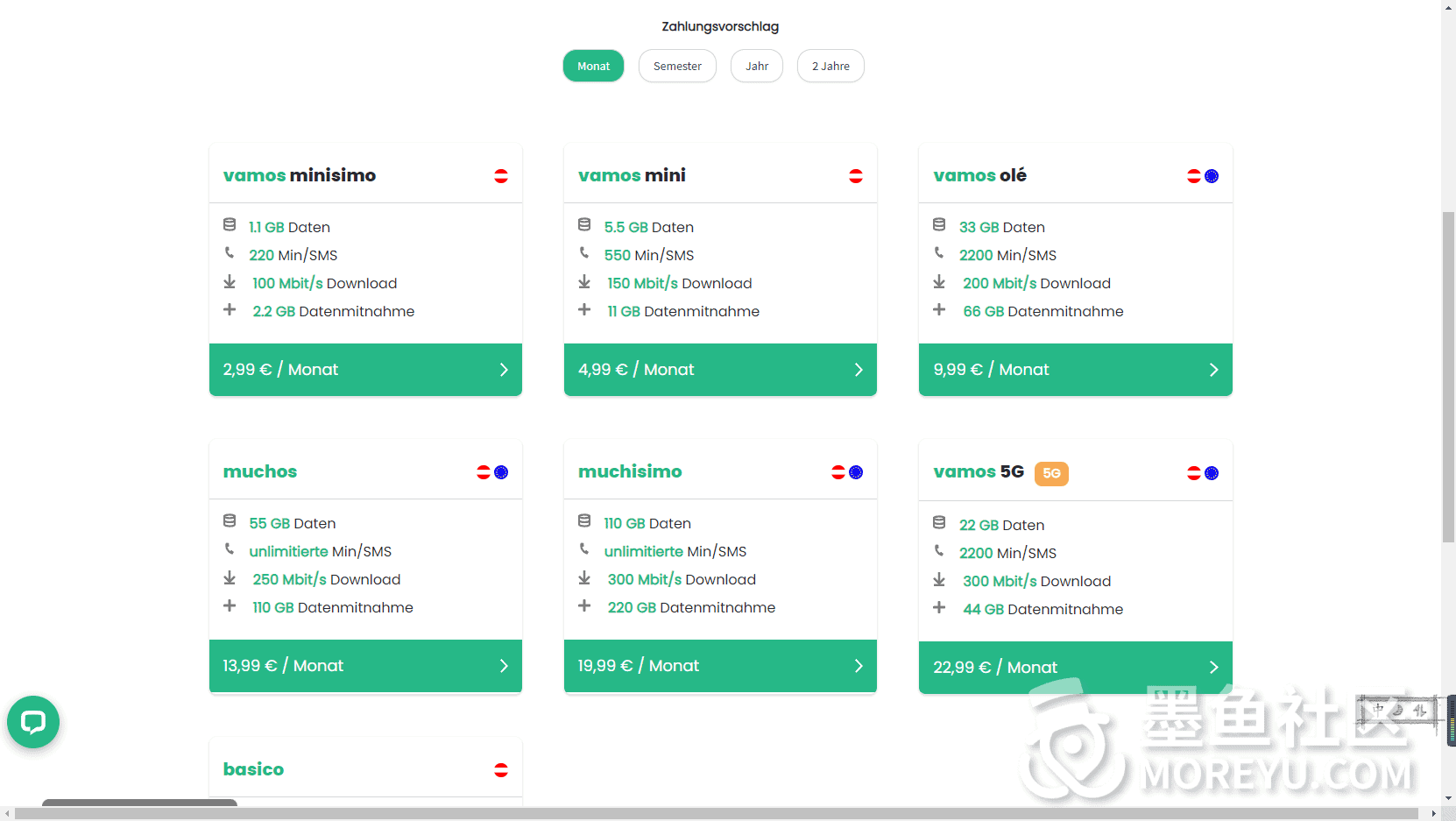 奥地利电信运营商简述