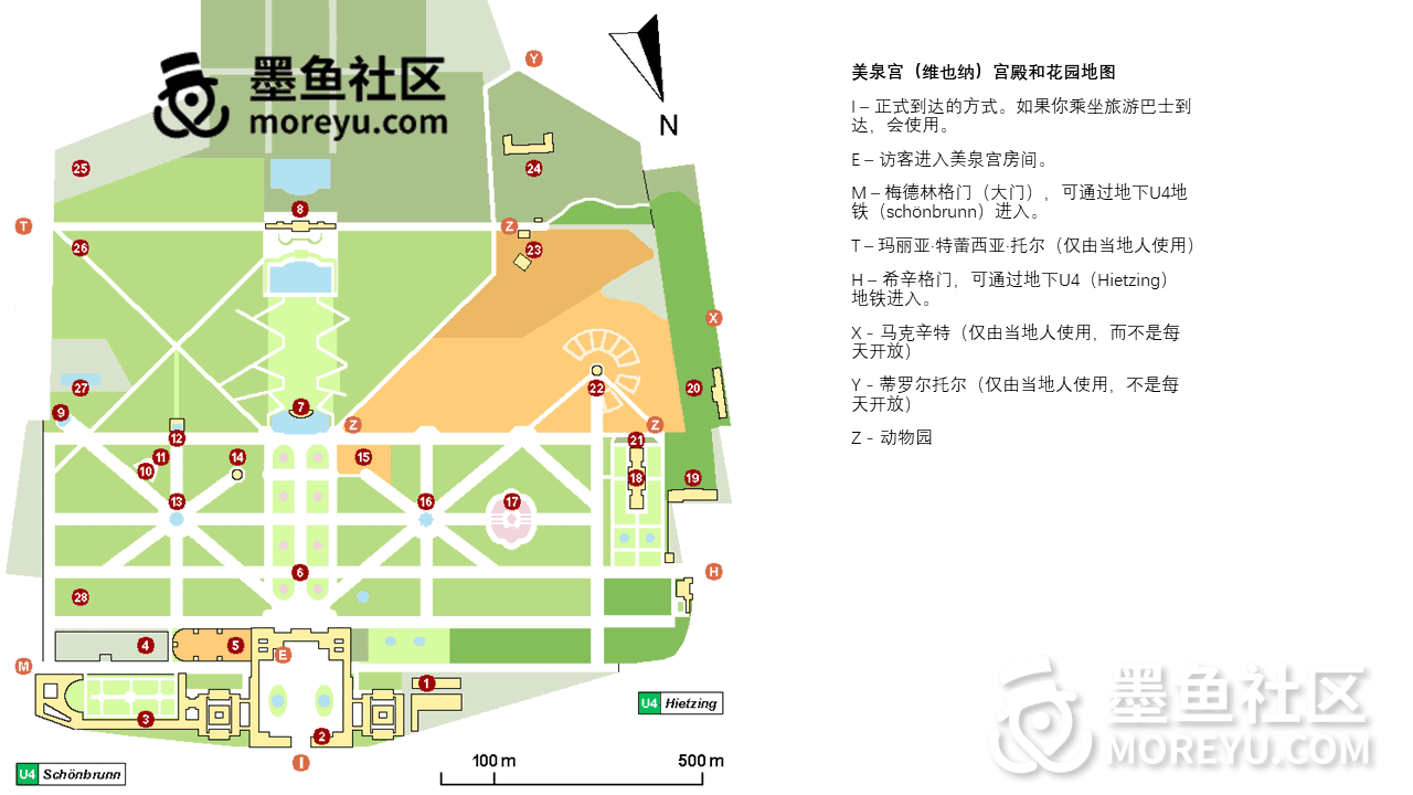 奥地利美泉宫（Schloss Schönbrunn）|简介与独家中文地图