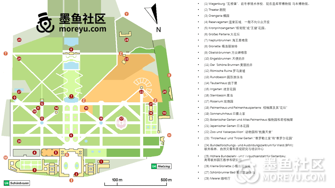 奥地利美泉宫（Schloss Schönbrunn）|简介与独家中文地图