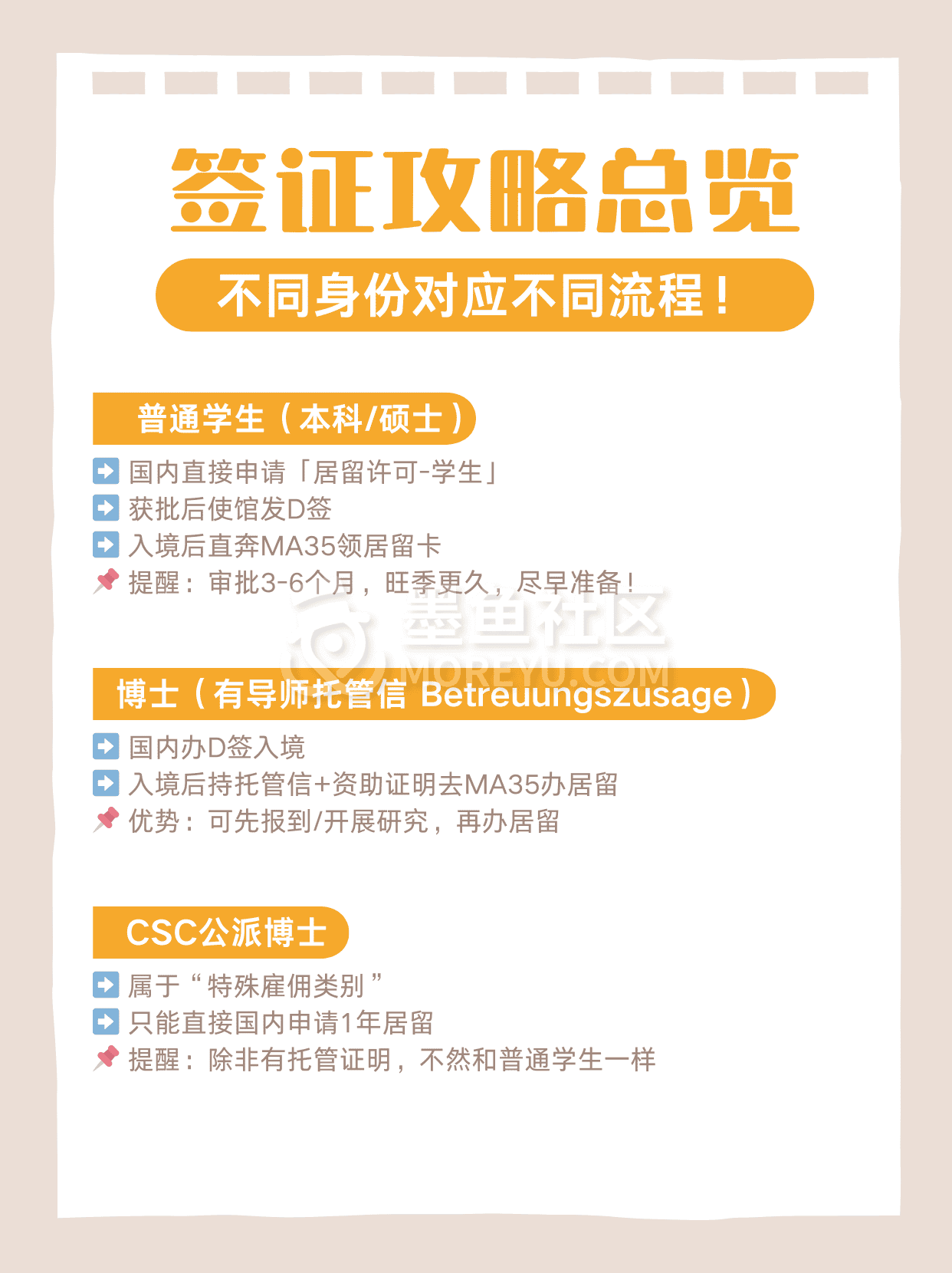 🎒 奥地利学生签证超全指南｜不同身份对应不同流程！